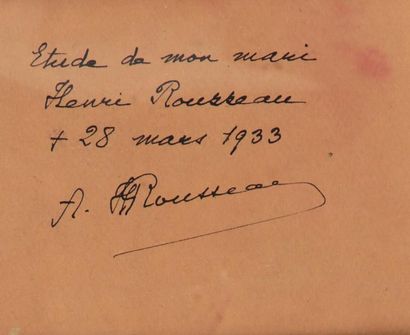 Henri Emilien ROUSSEAU (1875-1933) 
Bédouins à Marrakech, 1932
Aquarelle sur papier...