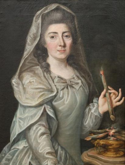 Maurice de Nancy 
Madame de Chabrilan, marquise de Gras,1789
Toile signée, titrée...
