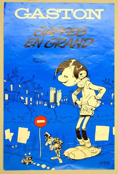 FRANQUIN Affiche pour la sortie du tirage de tête de Gaffes en Grand signée par Franquin
46...