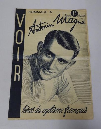 null Vélo. Tour de France. Antonin Magne. Revue "VOIR", grand format. Numéro spécial...