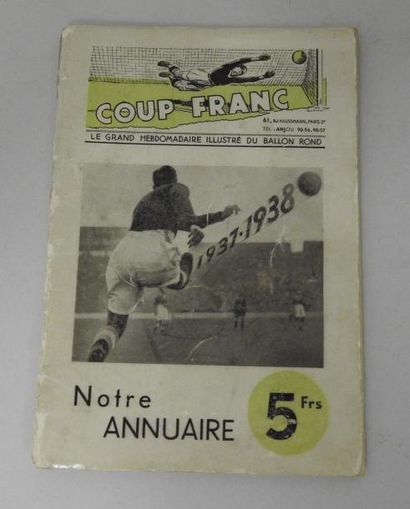 null Annuaire. Coup Franc. Notre annuaire. 80 pages. Rare. 1937-38. 13x9. 