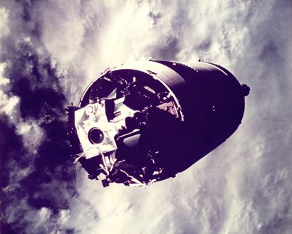 Nasa. Apollo 9. Vue du dernier étage de la...