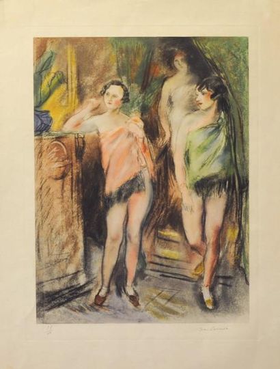 Launois Jean (1898 - 1942) "Quartier réservé, les trois prostituées de la Casbah",...