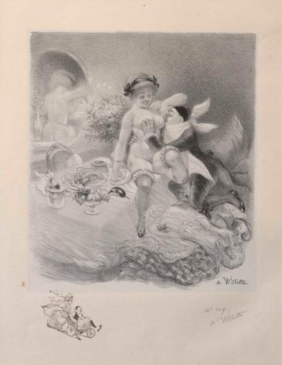 WILLETTE Adolphe (1857-1926) «Les Sept Péchés Capitaux» 1906-1917.
50 x 64,5 cm chaque.
Suite...