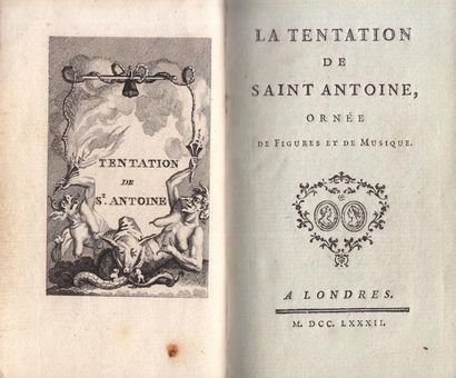 Michel Jean SEDAINE (1719-1797) «La tentation de St Antoine - Pour le jour de St...