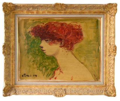 Sylvain VIGNY (1903-1970) «Portrait aux cheveux roux»
Huile sur toile signée et datée....