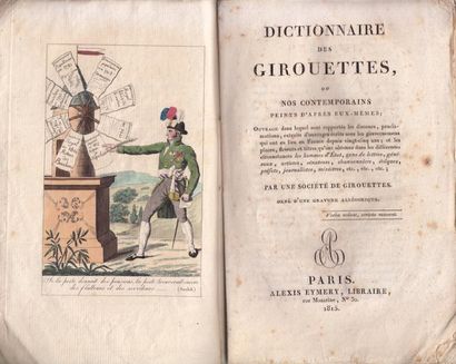 Alexis Eymery (1774-1854) «Dictionnaire des girouettes ou nos contemporains peints...
