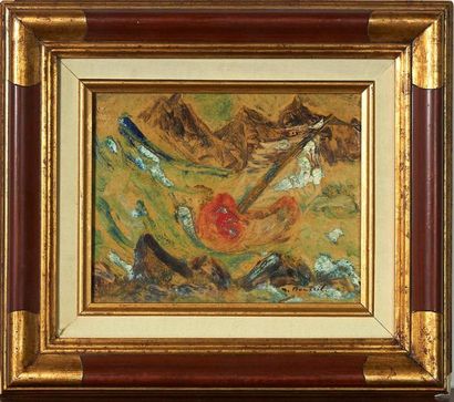 Monteil (Louis Jacques dit) (1897-) «Paysage»
Huile sur toile signée en bas à droite.
33...