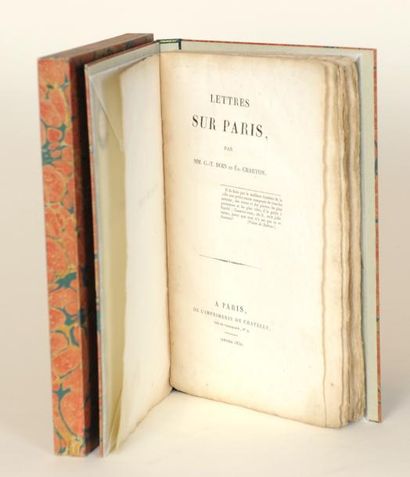 Guillaume Tell Doin (1794-1845) - Edouard Charton (1807-1890) «Lettres sur Paris»Paris,...