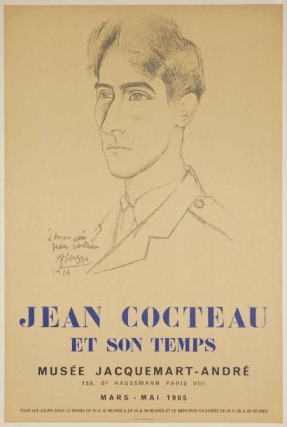 null Affiche Cocteau: «Jean Cocteau et son temps» Musée Jacquemart-André, 1965.
Illustration...