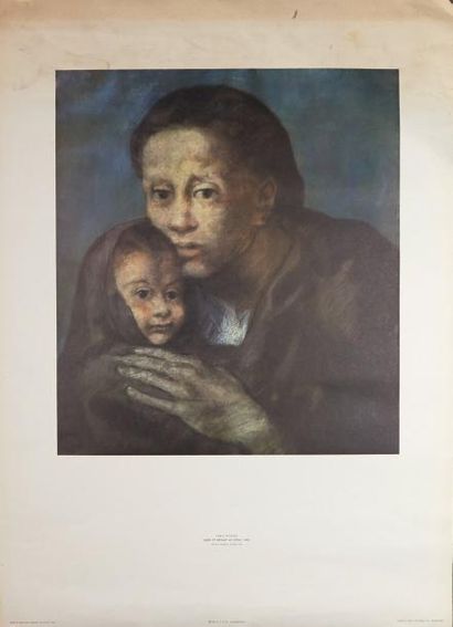 null Affiche Picasso: «Musée Picasso Barcelona: «Mère et enfant»
Affiche lithographiée...