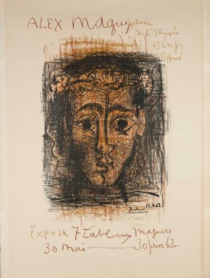 null Affiche Picasso: «Portrait de Jacqueline»
Exposition à la Galerie Alex Maguy,...