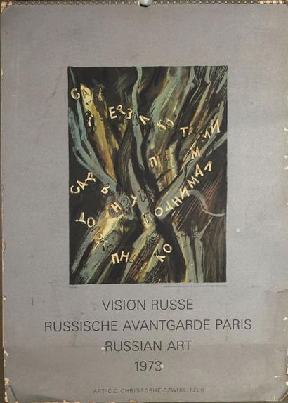 null Art russe
«Vision russe» Paris, Art-C.C Christophe Czwiklitzer, 1973. Calendrier...
