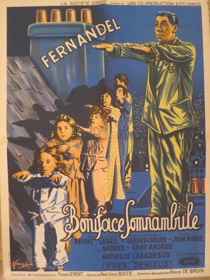 null BONIFACE SOMNANBULE (1950) de Maurice Labro avec Fernandel

Dessin de F.François...