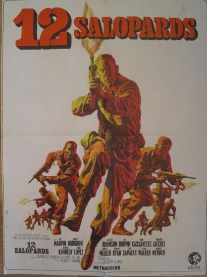 null DOUZE SALOPARDS (1967) de Robert Aldrich avec Lee Marvin, Robert Ryan, John...