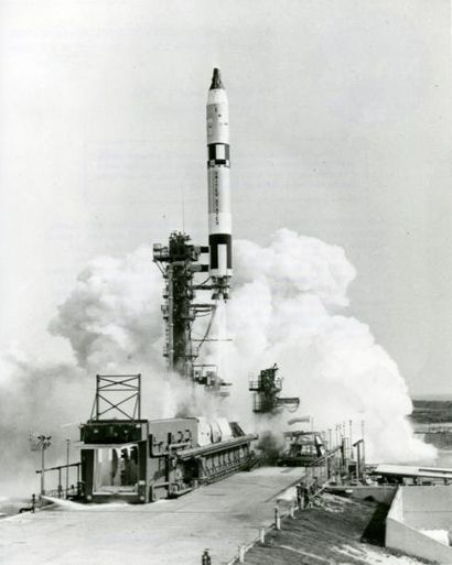 null Nasa. Lancement de la fusée à deux étages Titan 2 Gémini le 3 juin 1966. A son...