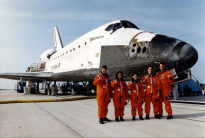 null Nasa. L'équipage de la navette spatiale de la mission STS-70 (juillet 1995)...