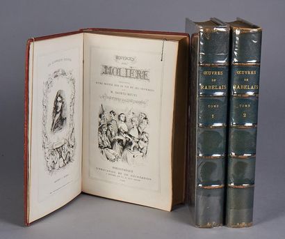 RABELAIS "Oeuvres de Rabelais". Illustrations d'A. Robida. Paris, Librairie Illustrée,...