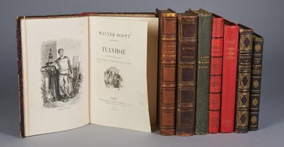 WALTER SCOTT «Ivanhoé» Paris, Firmin didot, 1880. Nombreuses illustrations.
Edition...