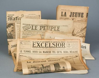 null Lot de journaux anciens divers: «Journal des voyages» dont un numéro sur Nicolas...