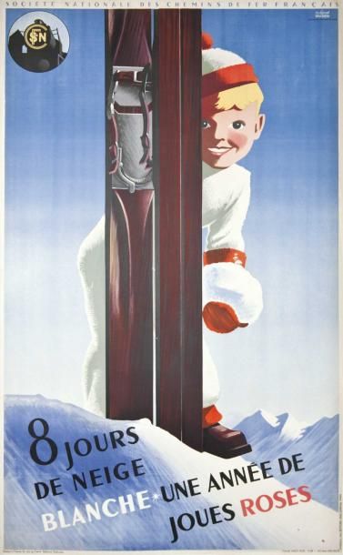 HUGON Roland «8 Jours de neige blanche» une année de joues roses "1938 - Société...
