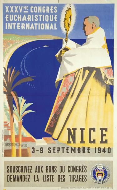 null SENECHAL
"NICE 1938" 35ème Congrès Eucharistique. Monégasque - Etat A (120 x...