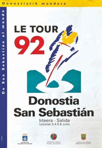 null "LE TOUR 92 - DONOSTIA San Sebastian" ed Publis - (60 x 46 cm) - Etat A 