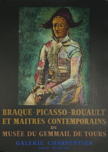 Pablo Picasso (1881-1973) "BRAQUE-PICASSO-ROUAULT ET MAITRES CONTEMPORAINS du MUSEE...