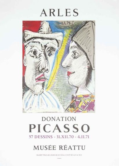 Pablo Picasso (1881-1973) "ARLES DONATION PICASSO 57 Dessins - 31. XII.70 - 4.II.71...