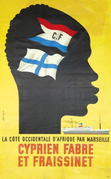 Jean COLIN "La côte occidentale d'Afrique par Marseille-CYPRIEN FABRE & FRAISSINET"...