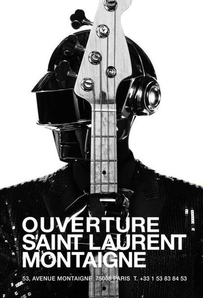 null Ouverture Saint Laurent Montaigne Daft Punk
176 x 120 cm 