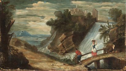 null Ecole française du XVIII° siècle

Paysage à la cascade

Toile

70 X 121 cm

(restaurations,...
