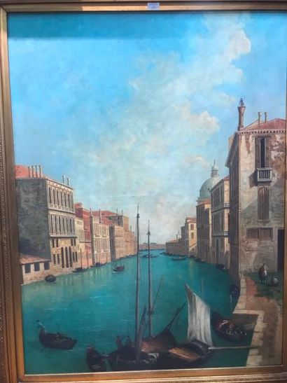 null Ecole italienne moderne

Vue du Grand Canal à Venise

Toile, trace de signature...