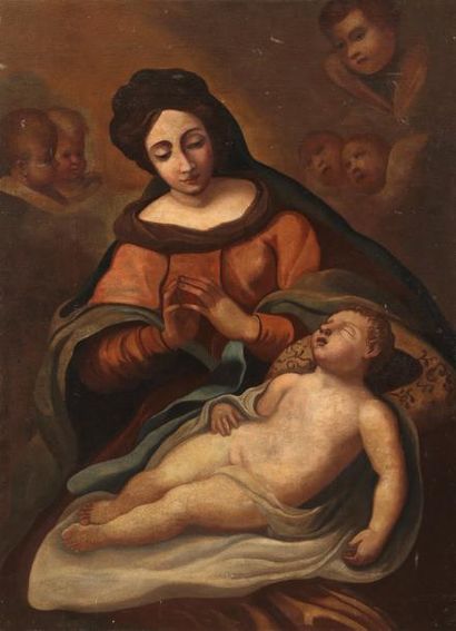 null Carlo Maratta (1625-1713), école de

Vierge à l’enfant

Toile

XVII° siècle

132...