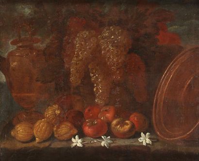 null Giuseppe Ruoppolo (Naples 1631-1710)

Nature morte aux grappes de raisin et...