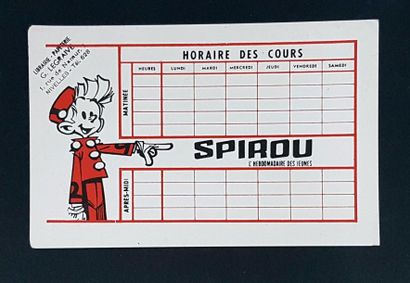 FRANQUIN Buvard Spirou années 50
On y joint une affiche Gaston, Jouer avec la sc...