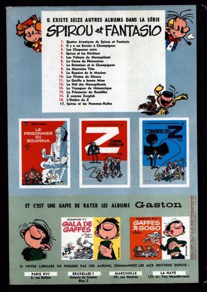 FRANQUIN Spirou et Fantasio
Spirou et les hommes bulles
Edition originale frottée...