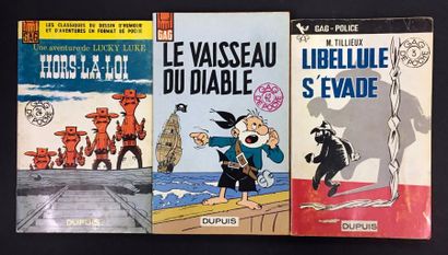 null GAG DE POCHE 3 volumes en édition originale en superbe état, Morris Lucky Luke...