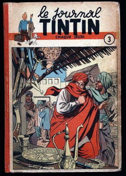 null JOURNAL DE TINTIN Reliures 2 et 3 du Journal de Tintin belge comprenant les...
