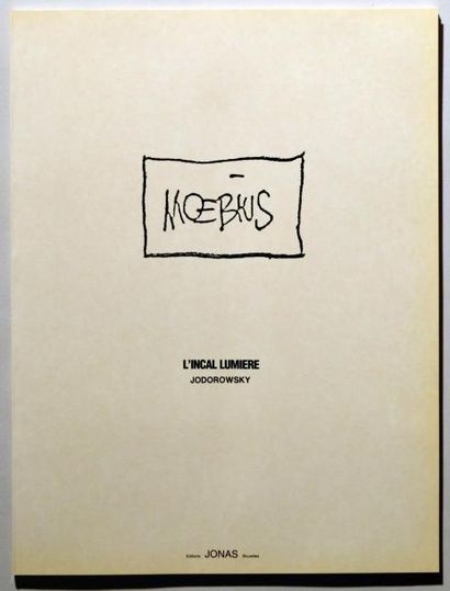 MOEBIUS L'incal Lumière
Tirage de tête numéroté à 870 exemplaires édité par Jonas...