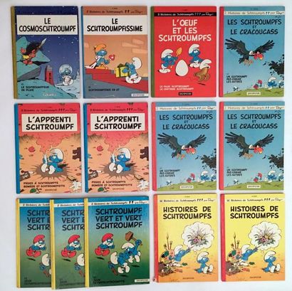 PEYO Les Schtroumpfs
Tomes 2, 4 à 9 en édition originale (5 x3, 7 x2, 8 x2, 9 x3),...