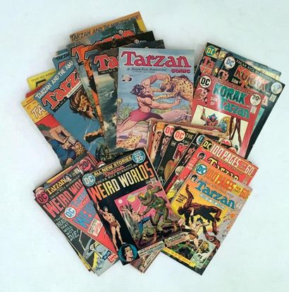 null TARZAN Ensemble de comics US et divers consacrés à Tarzan comprenant une vingtaine...