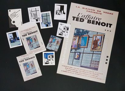 TED BENOIT Ensemble de documents pour l'exposition à la Maison de Verre à Paris en...