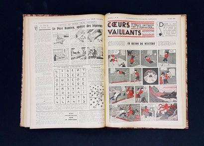 Coeurs Vaillants Rare reliure pour l'année 1936 provenant des archives de l'éditeur...