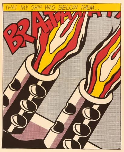 null Roy Lichtenstein (1923-1997) 

As I opened fire 

Trois offsets en couleur 

63...