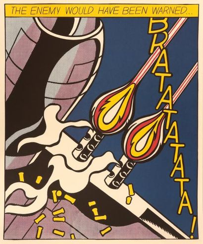 null Roy Lichtenstein (1923-1997) 

As I opened fire 

Trois offsets en couleur 

63...