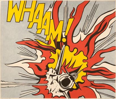 null Roy Lichtenstein (1923-1997) 

Whaam, 1968 

Tirage offset en couleur publié...