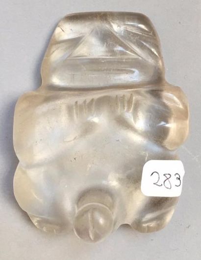 null Idole de fertilité.Cristal de roche de tradition quimbaya .

H :7cm.