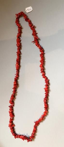 null Collier de corail gorgone baroque.L :40cm