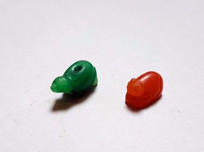 null Deux amulettes en forme d'animaux

1,8 à 2,3 cm